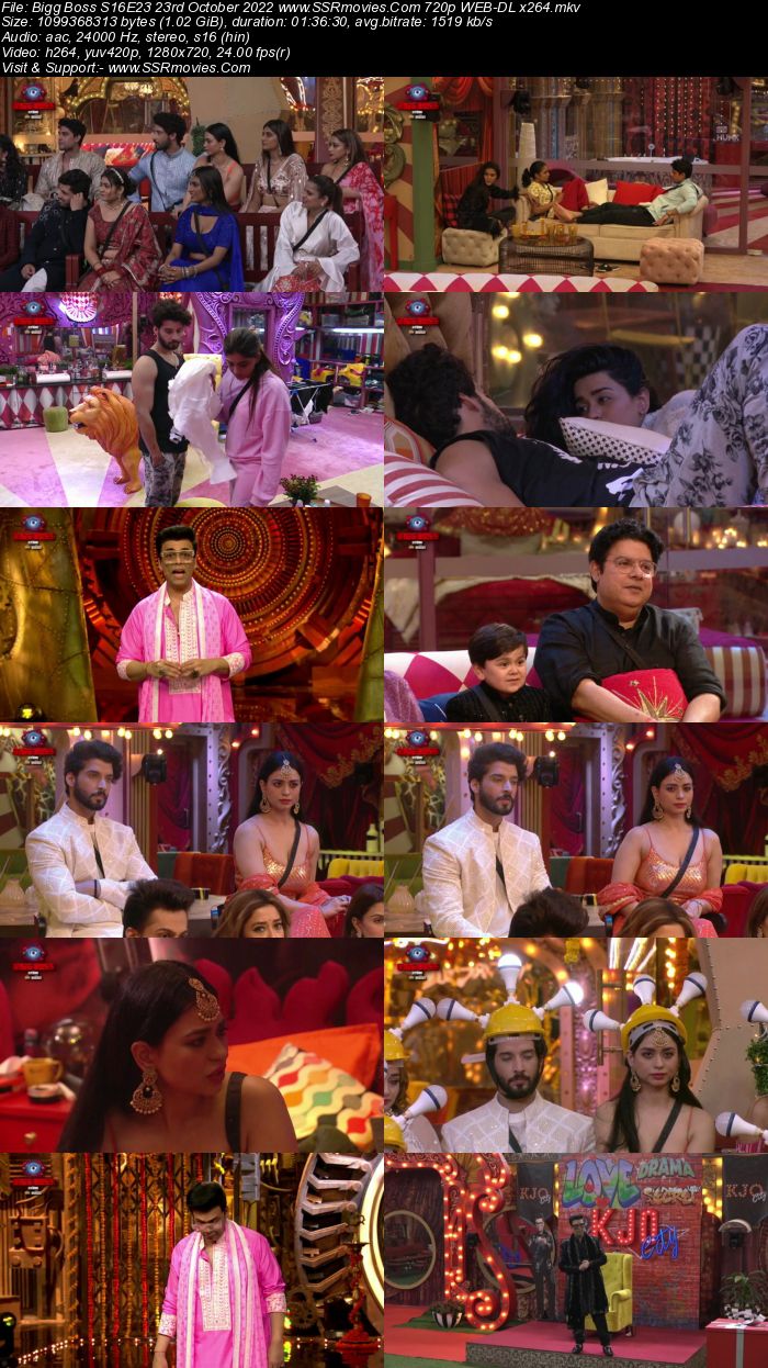 Bigg Boss S16E23 23rd October 2022 720p 480p WEB-DL x264 300MB Download