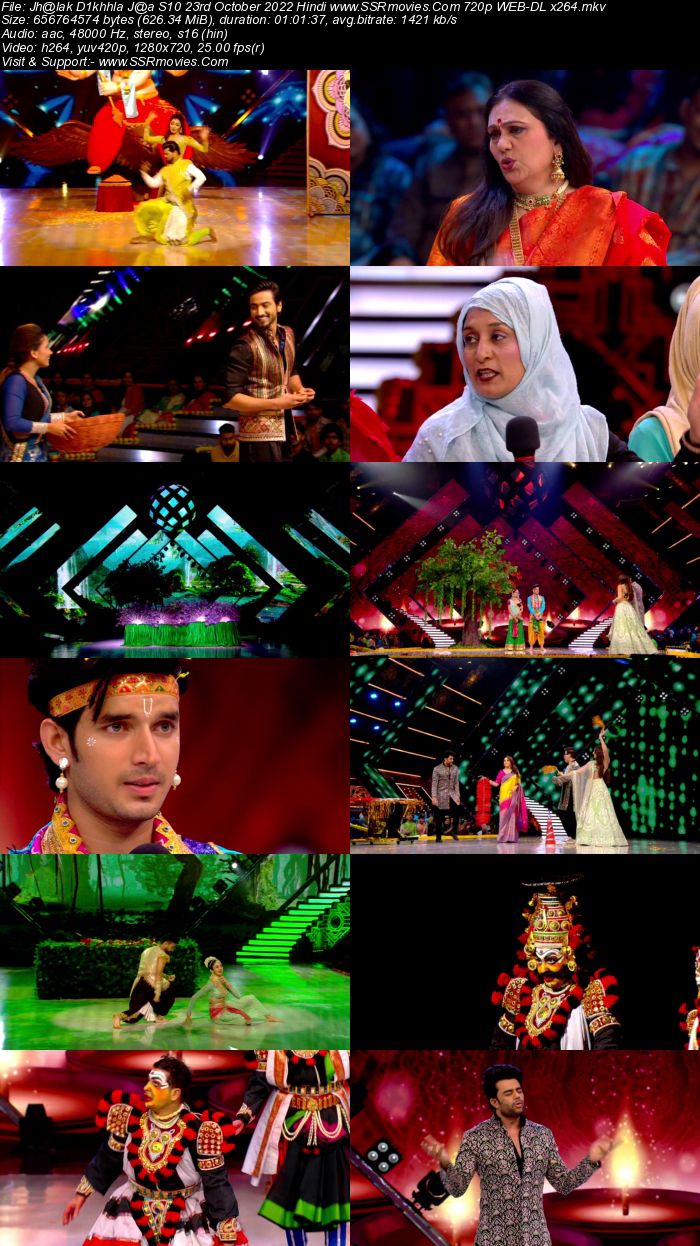 Jhalak Dikhhla Jaa S10 23rd October 2022 720p 480p WEB-DL x264 350MB Download