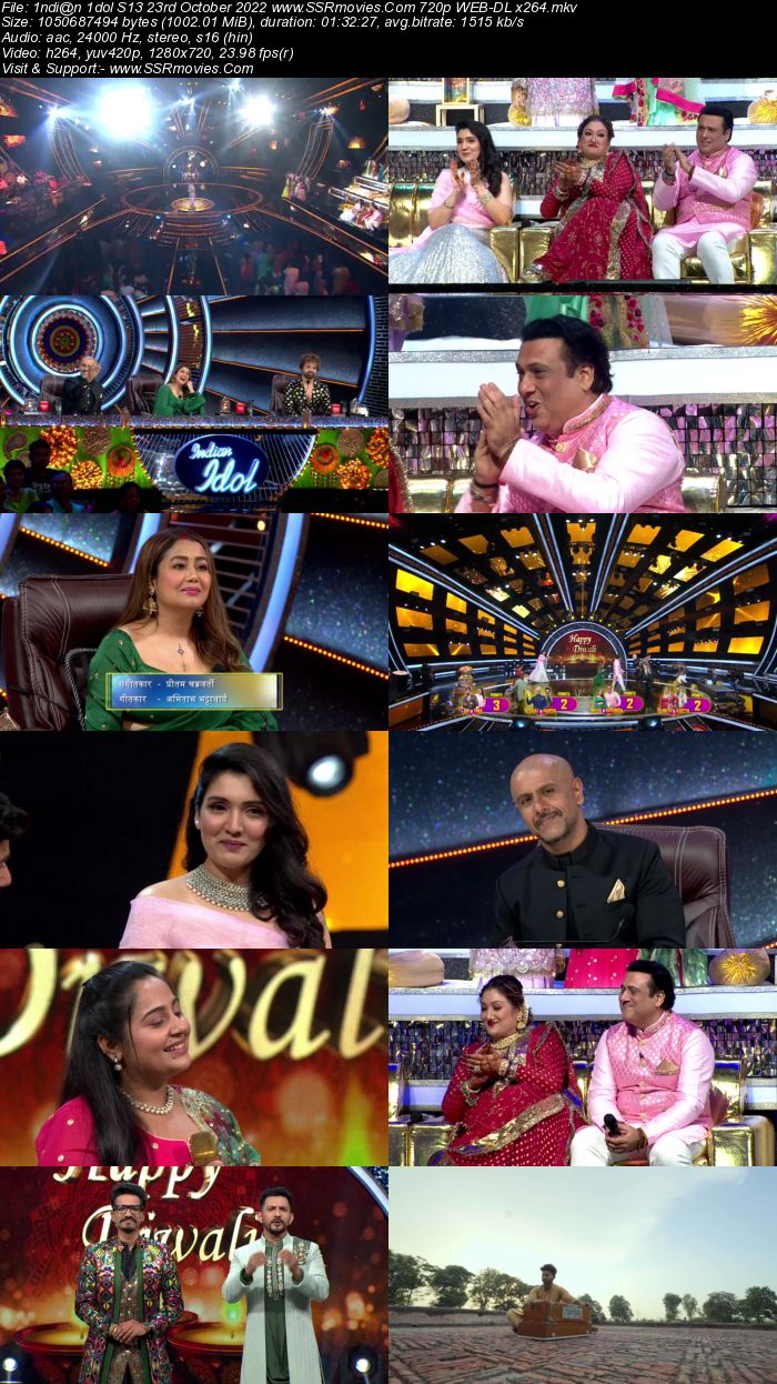 Indian Idol S13 23rd October 2022 720p 480p WEB-DL x264 300MB Download