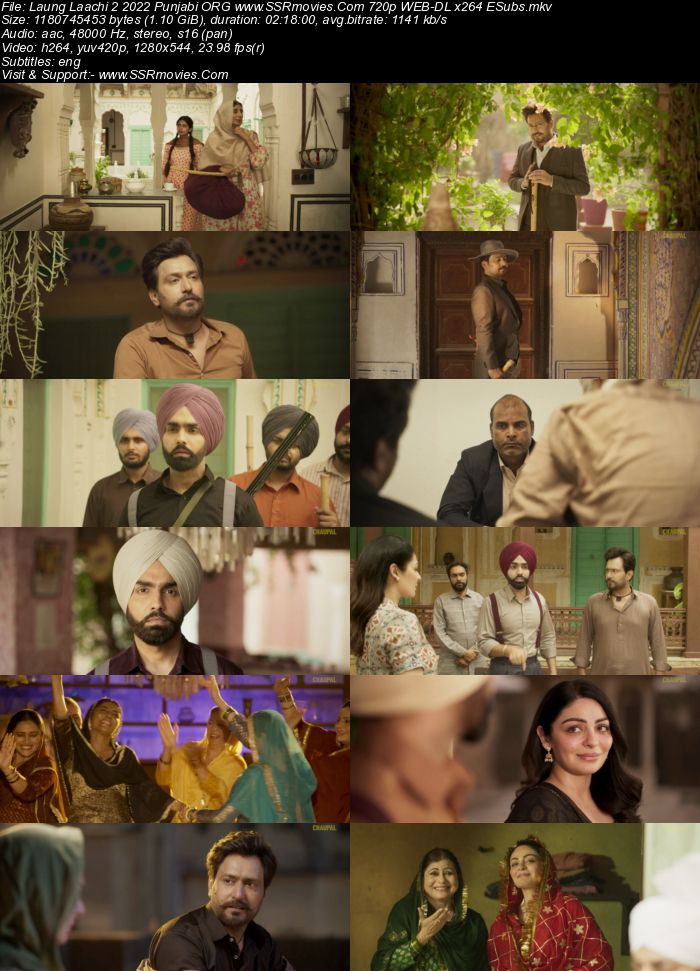 Laung Laachi 2 2022 Punjabi ORG 1080p 720p 480p WEB-DL x264 ESubs Full Movie Download