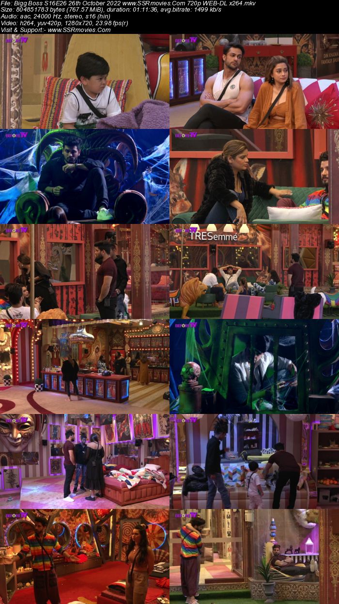 Bigg Boss S16E26 26th October 2022 720p 480p WEB-DL x264 300MB Download