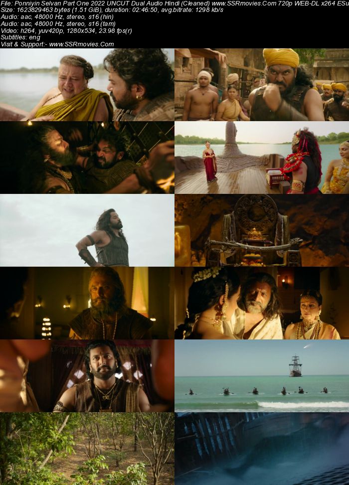 Ponniyin Selvan: Part I 2022 UNCUT Dual Audio Hindi (Cleaned) 1080p 720p 480p WEB-DL x264 ESubs Full Movie Download