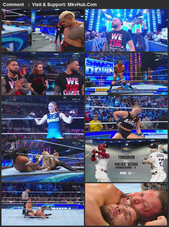 WWE Friday Night SmackDown 28th October 2022 720p WEBRip x264 800MB Download