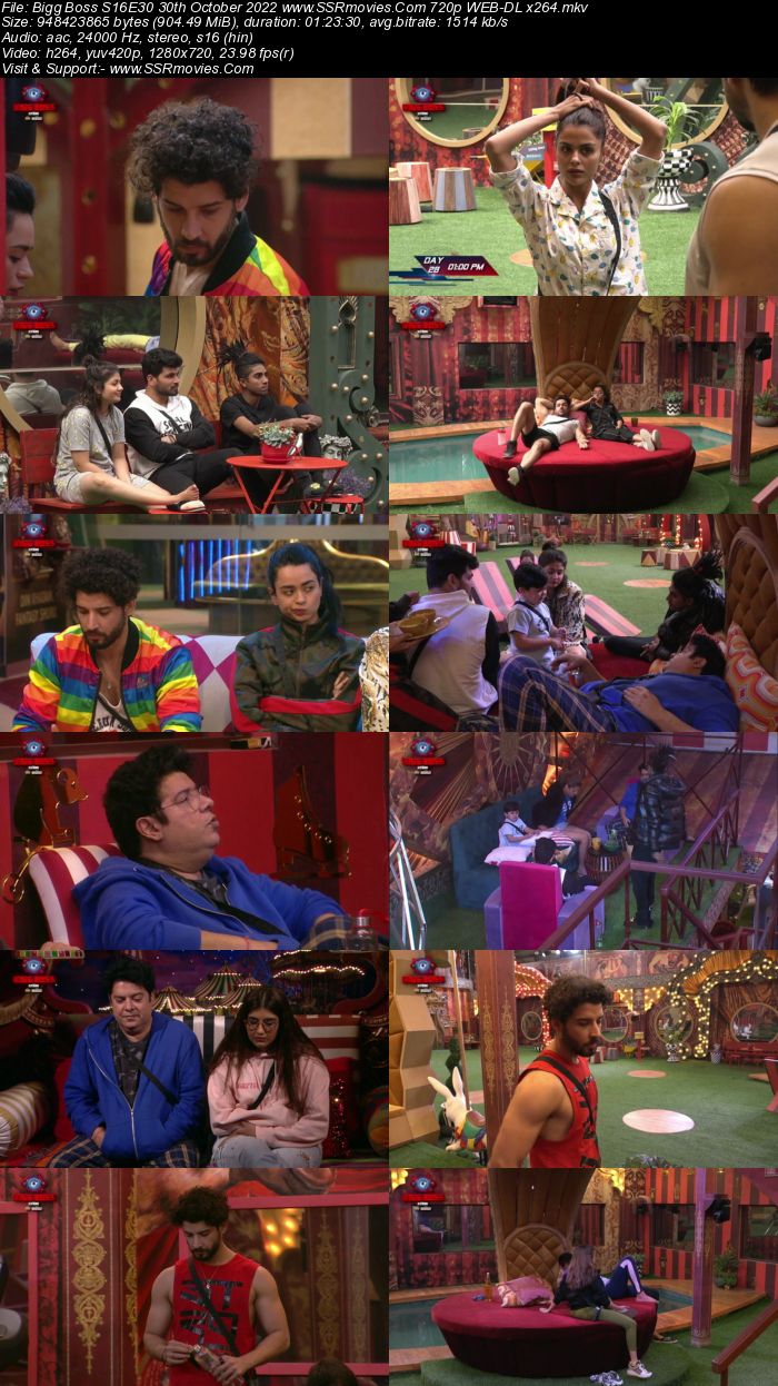 Bigg Boss S16E30 30th October 2022 720p 480p WEB-DL x264 300MB Download