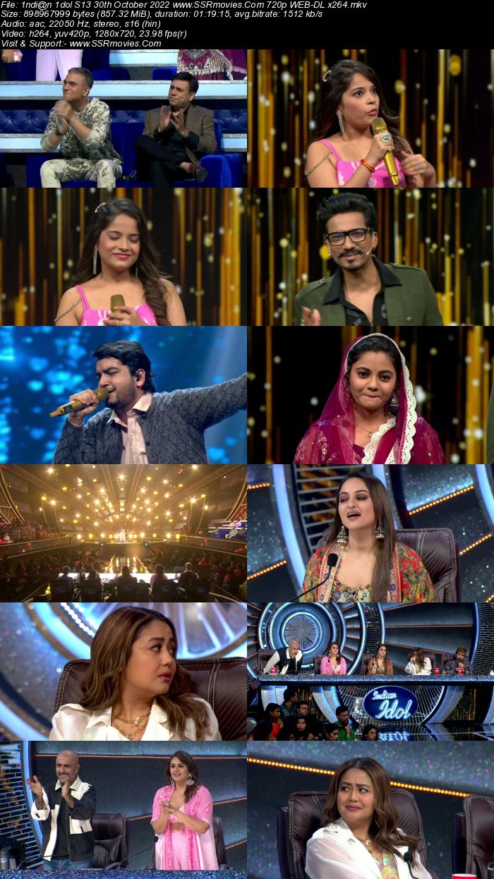 Indian Idol S13 30th October 2022 720p 480p WEB-DL x264 300MB Download