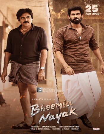 Bheemla Nayak 2022 Dual Audio [Hindi-Telugu] 1080p WEB-DL 3GB Download