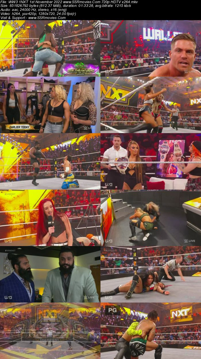 WWE NXT 2.0 1st November 2022 480p 720p HDTV x264 400MB Download