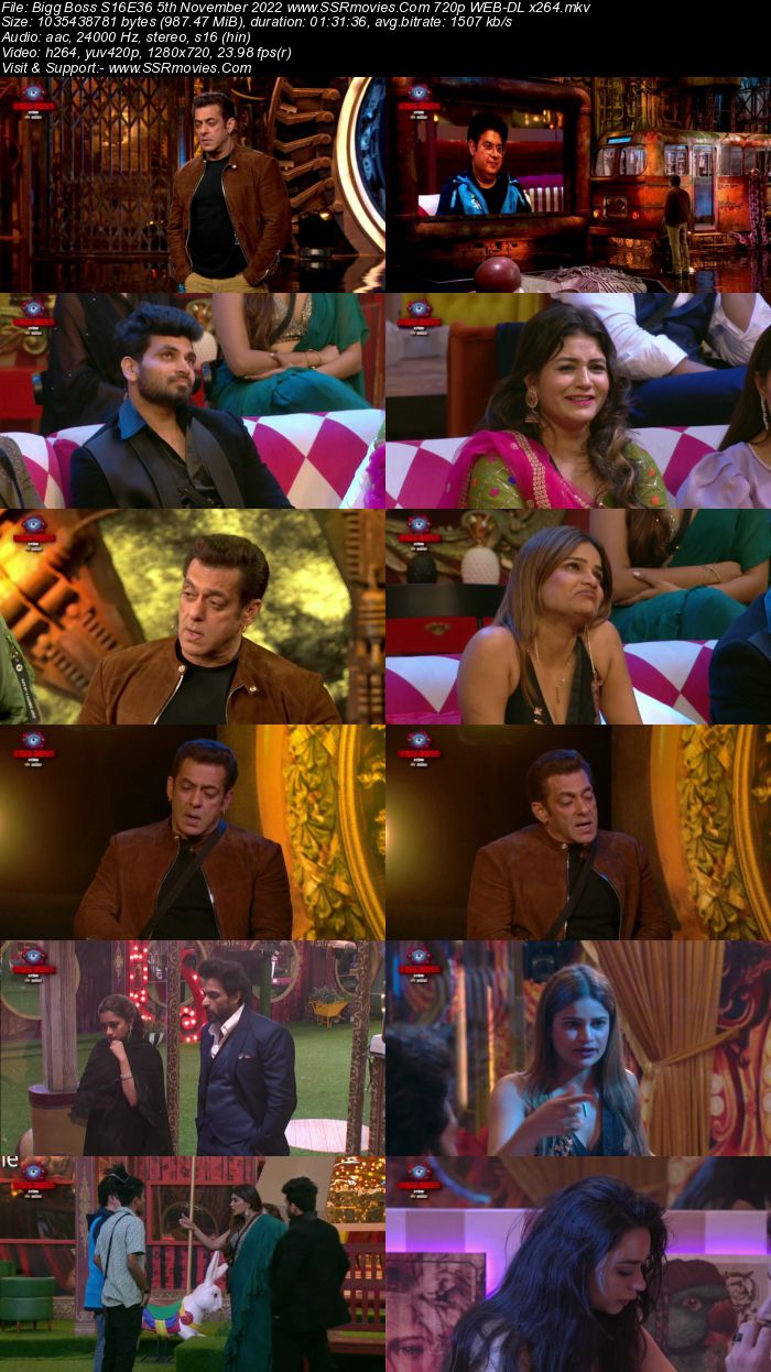 Bigg Boss S16E36 5th November 2022 720p 480p WEB-DL x264 300MB Download