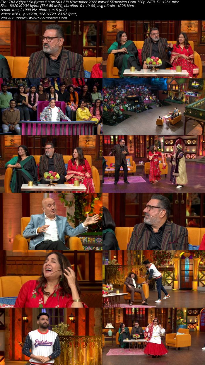 The Kapil Sharma Show S04 5th November 2022 720p 480p WEB-DL x264 Download