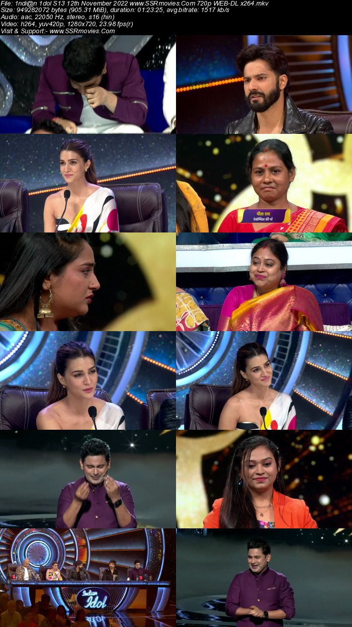 Indian Idol S13 12th November 2022 720p 480p WEB-DL x264 300MB Download