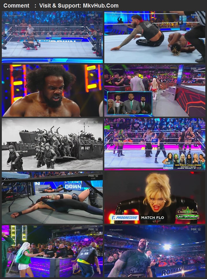 WWE Friday Night SmackDown 11th November 2022 720p WEBRip x264 850MB Download