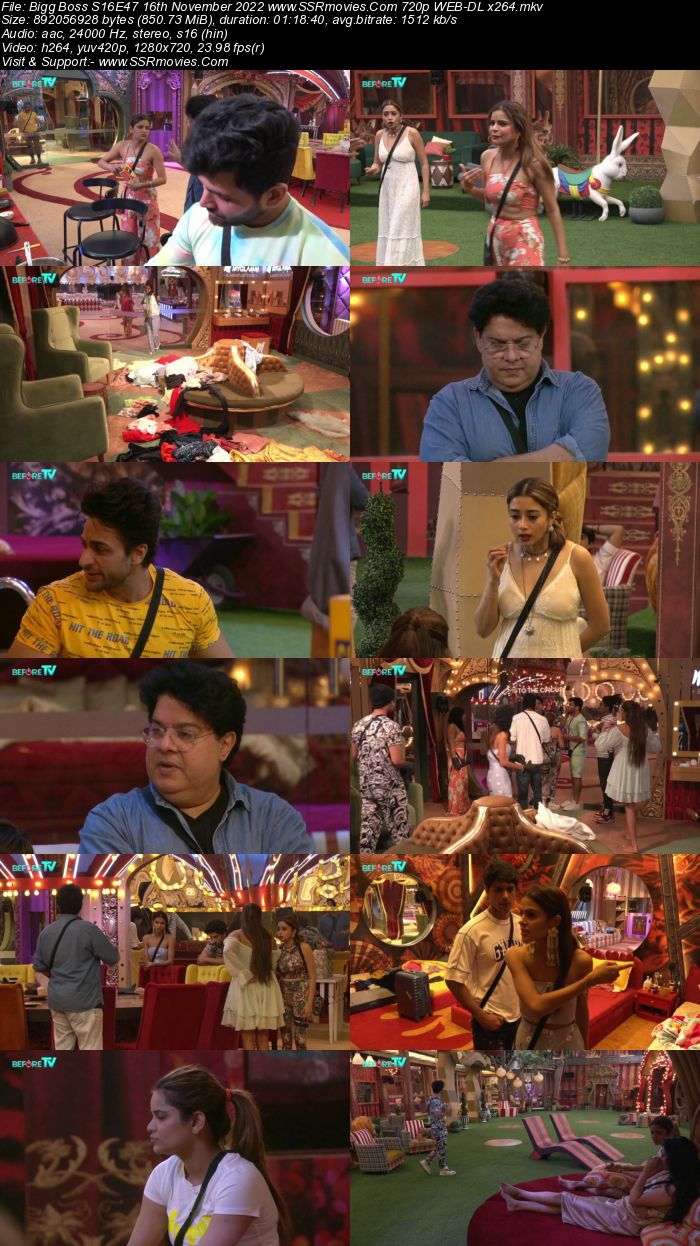 Bigg Boss S16E47 16th November 2022 720p 480p WEB-DL x264 300MB Download