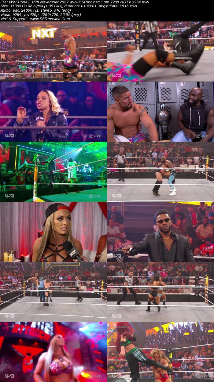 WWE NXT 2.0 15th November 2022 480p 720p HDTV x264 400MB Download