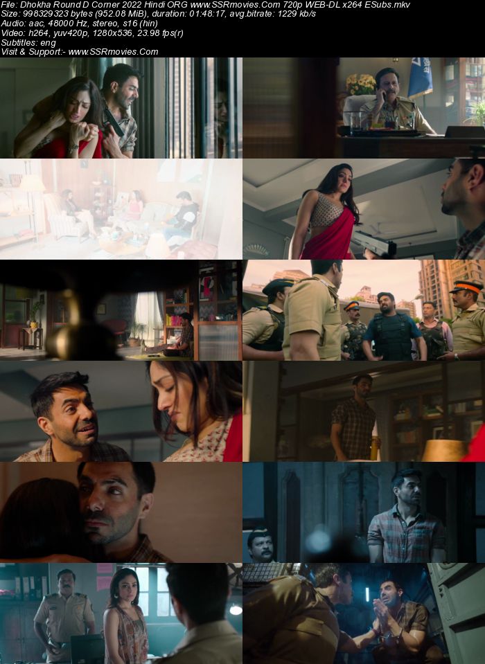 Dhokha 2022 Hindi ORG 1080p 720p 480p WEB-DL x264 ESubs Full Movie Download