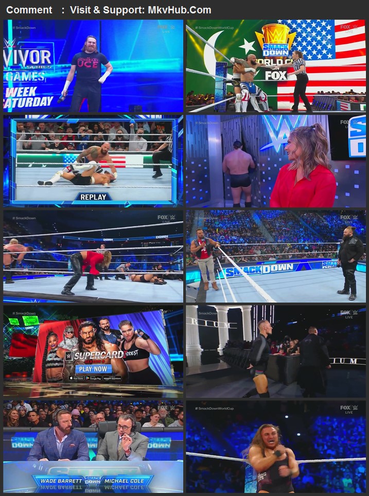 WWE Friday Night SmackDown 18th November 2022 720p WEBRip x264 800MB Download