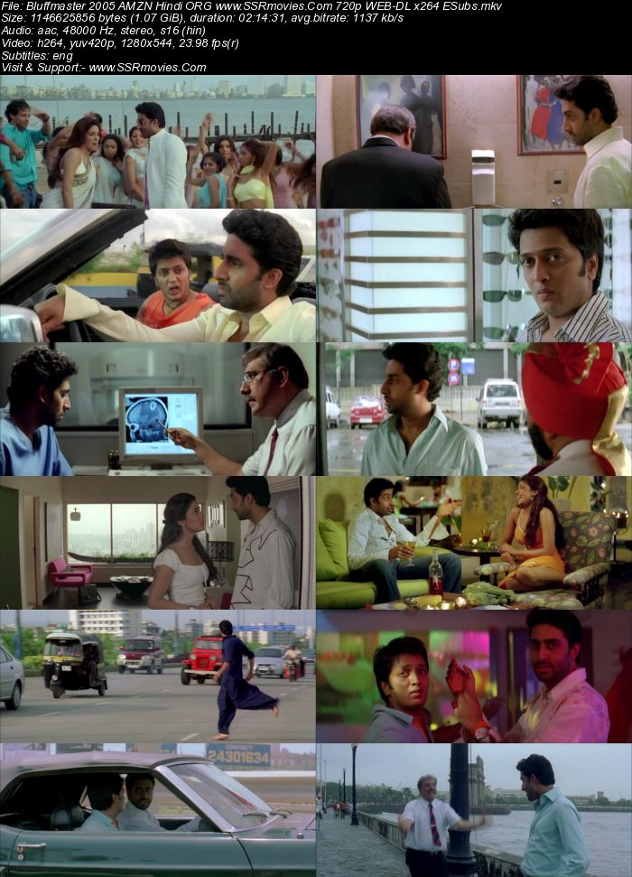 Bluffmaster 2005 Hindi ORG 1080p 720p 480p WEB-DL x264 ESubs Full Movie Download