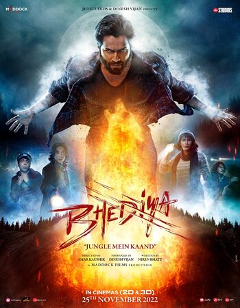 Bhediya 2022 Hindi 1080p 720p 480p HQ DVDScr x264 ESubs Full Movie Download