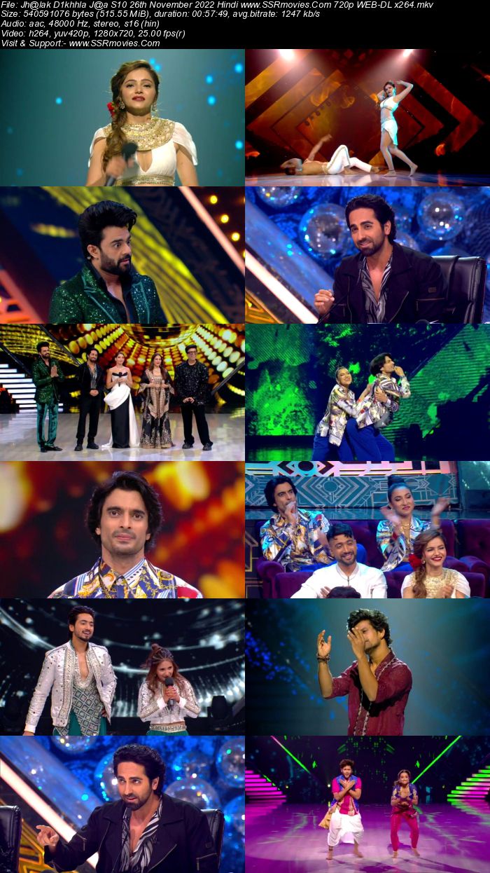 Jhalak Dikhhla Jaa S10 26th November 2022 720p 480p WEB-DL x264 350MB Download