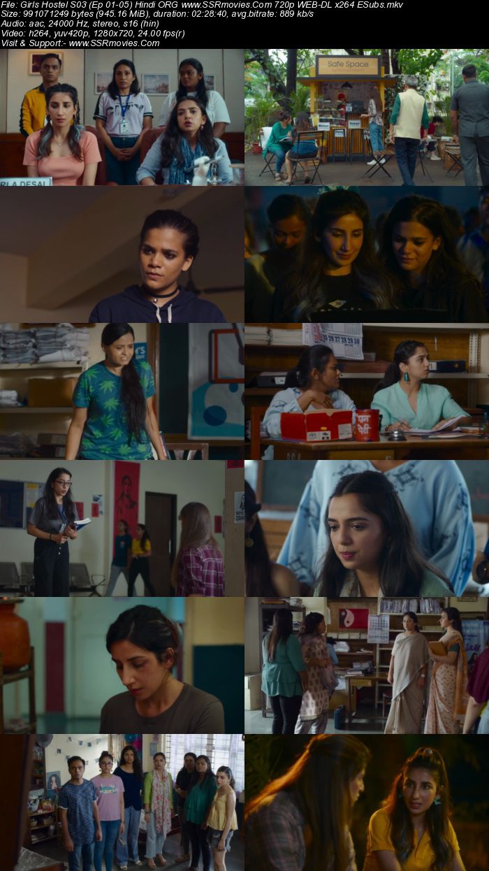 Girls Hostel 2022 S03 Complete Hindi ORG 720p 480p WEB-DL x264 ESubs Download