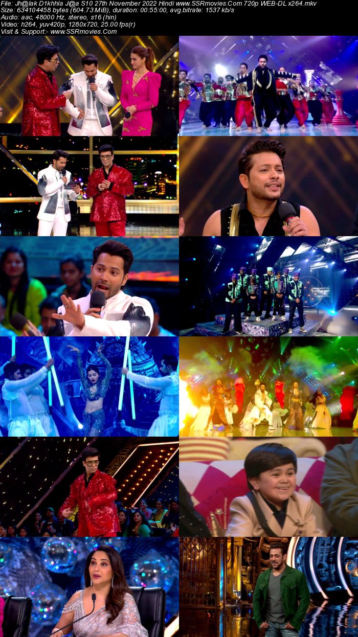 Jhalak Dikhhla Jaa S10 27th November 2022 720p 480p WEB-DL x264 350MB Download