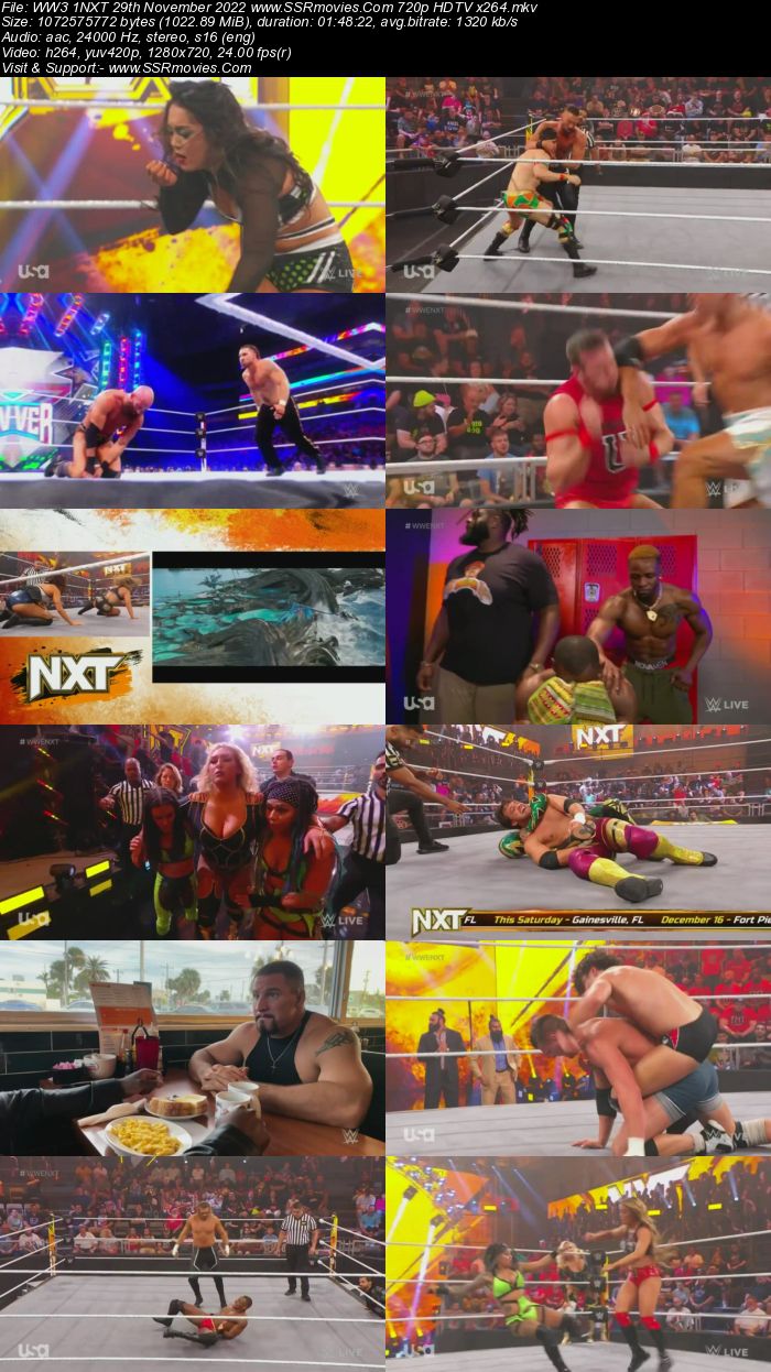 WWE NXT 2.0 29th November 2022 480p 720p HDTV x264 400MB Download