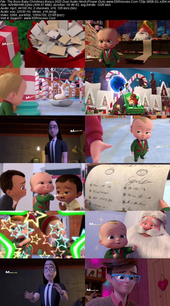 The Boss Baby: Christmas Bonus 2022 Dual Audio Hindi (Proper-Dub) 1080p 720p 480p WEB-DL x264 Full Movie Download