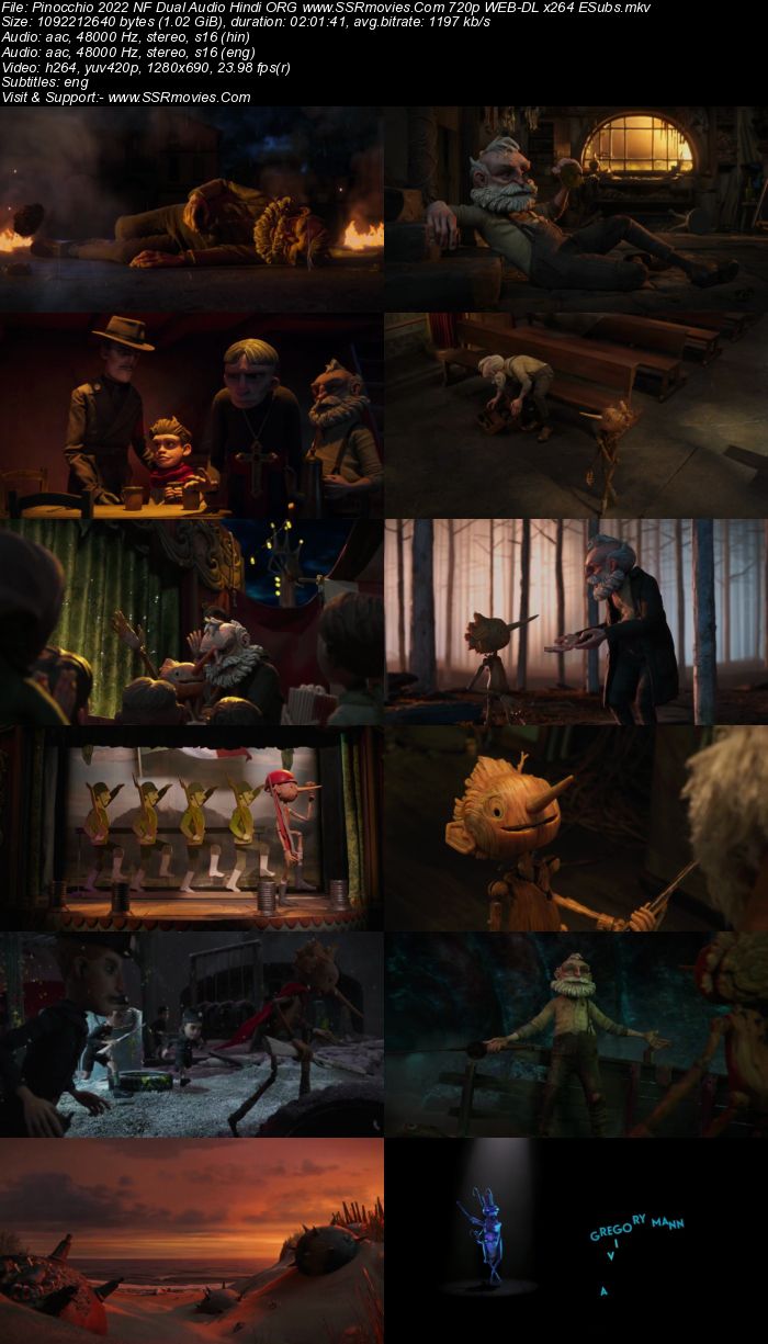 Guillermo del Toro's Pinocchio 2022 Dual Audio Hindi ORG 1080p 720p 480p WEB-DL x264 ESubs Full Movie Download