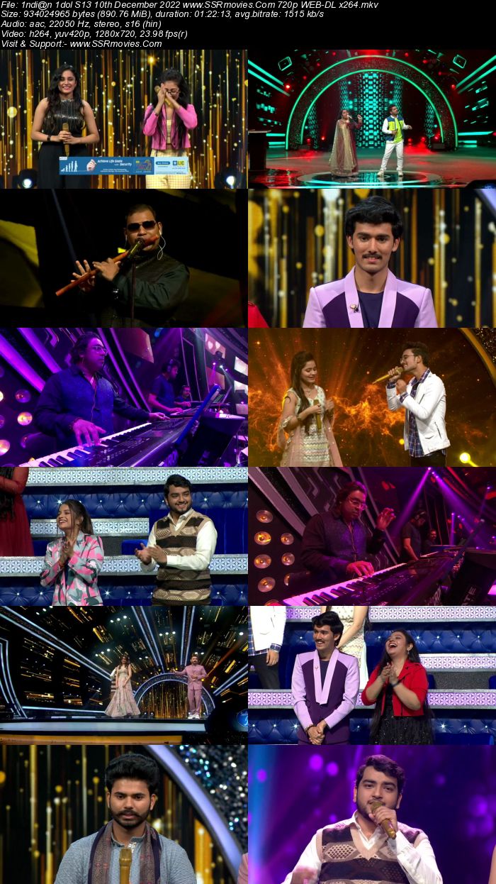 Indian Idol S13 10th December 2022 720p 480p WEB-DL x264 300MB Download