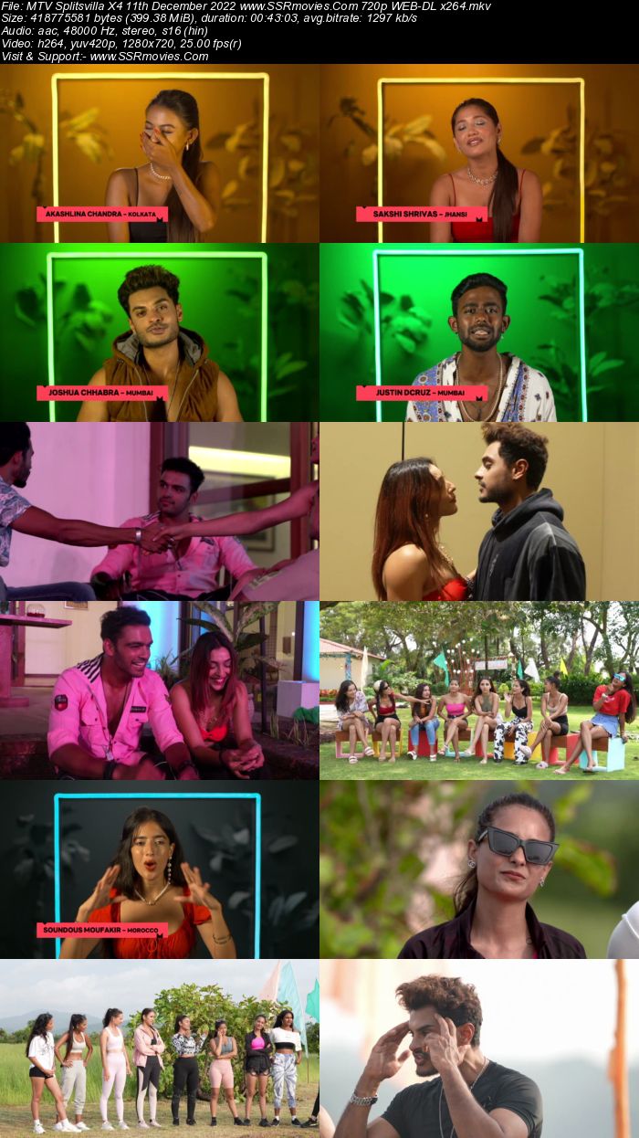 Splitsvilla S14 11th December 2022 720p 480p WEB-DL x264 200MB Download