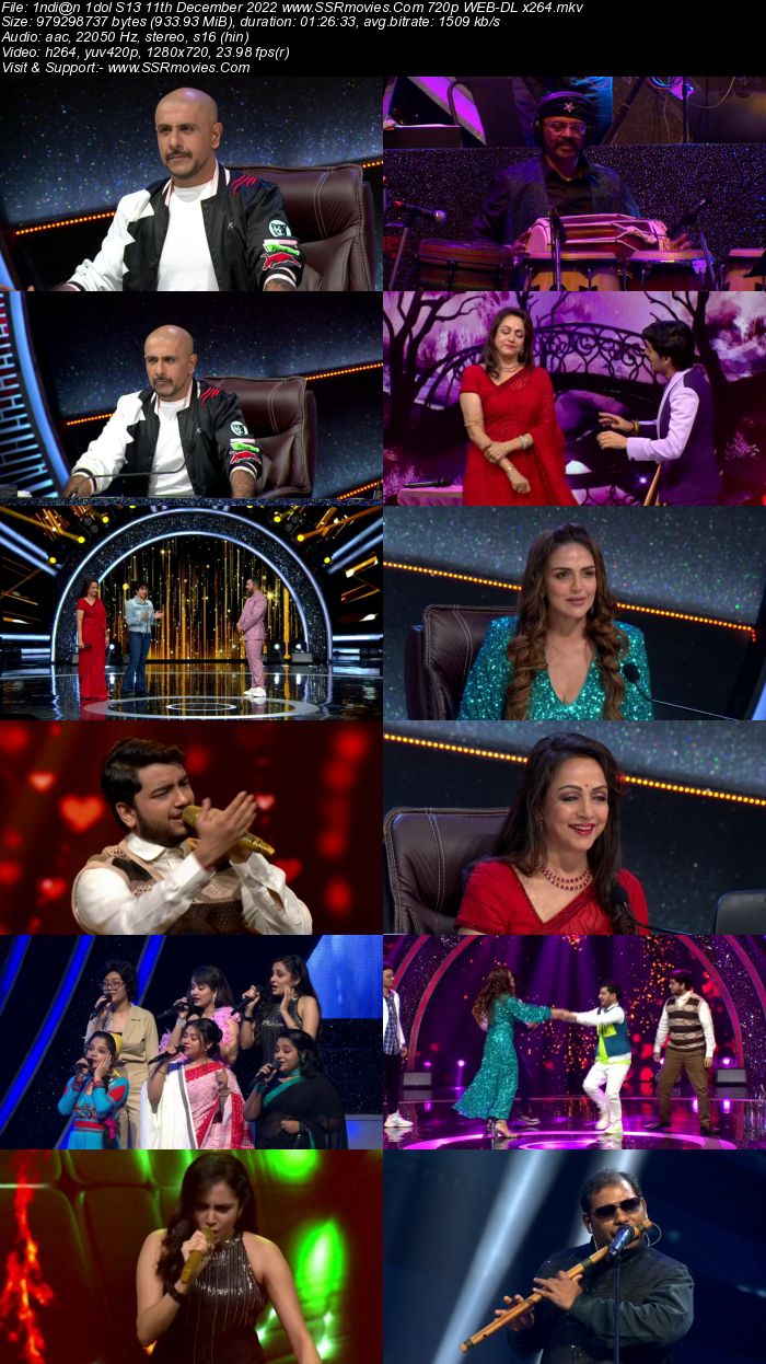 Indian Idol S13 11th December 2022 720p 480p WEB-DL x264 300MB Download