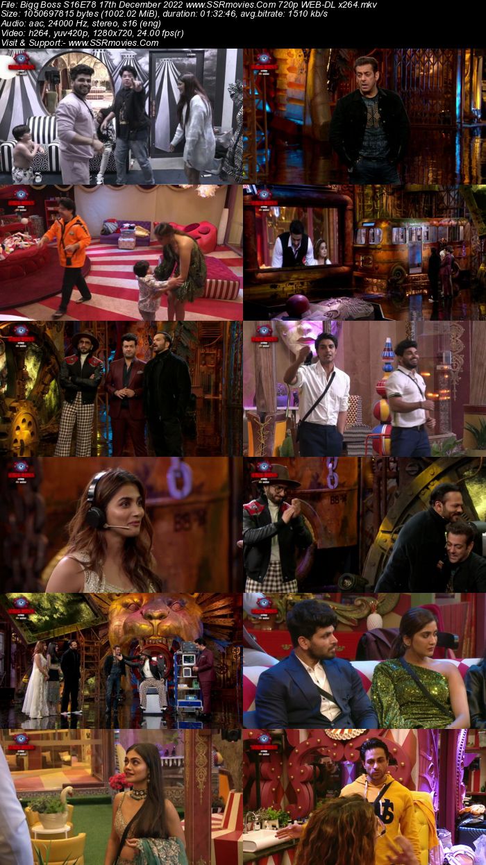 Bigg Boss S16E78 17th December 2022 720p 480p WEB-DL x264 300MB Download