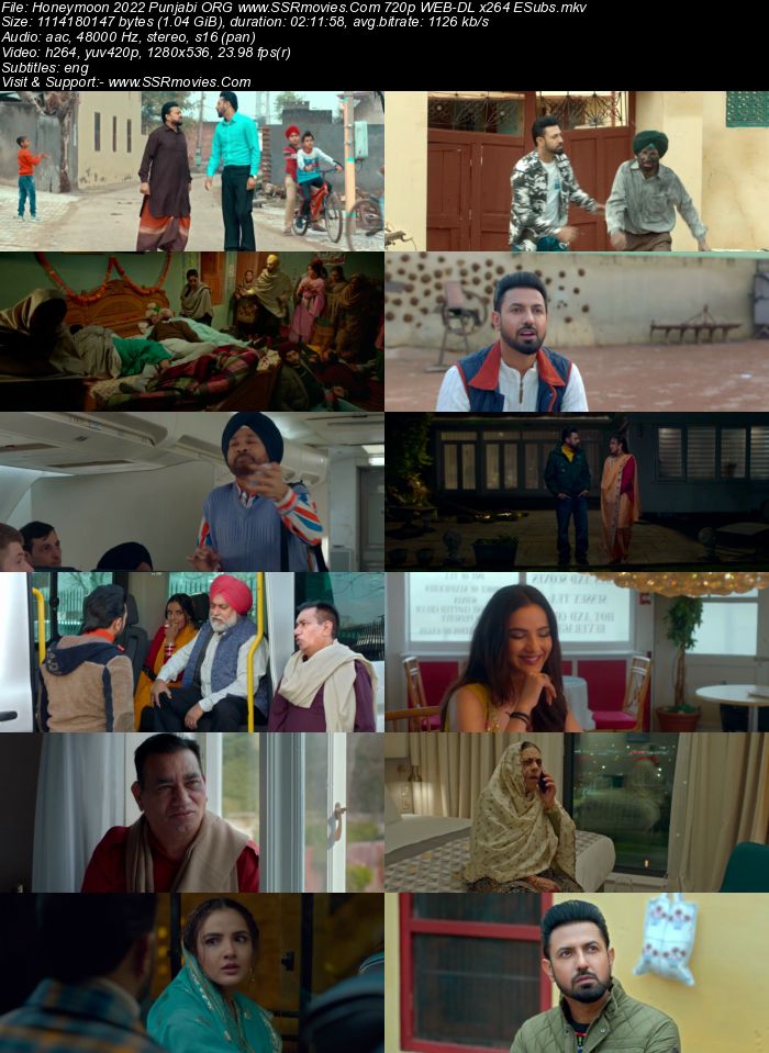 Honeymoon 2022 Punjabi ORG 1080p 720p 480p WEB-DL x264 ESubs Full Movie Download