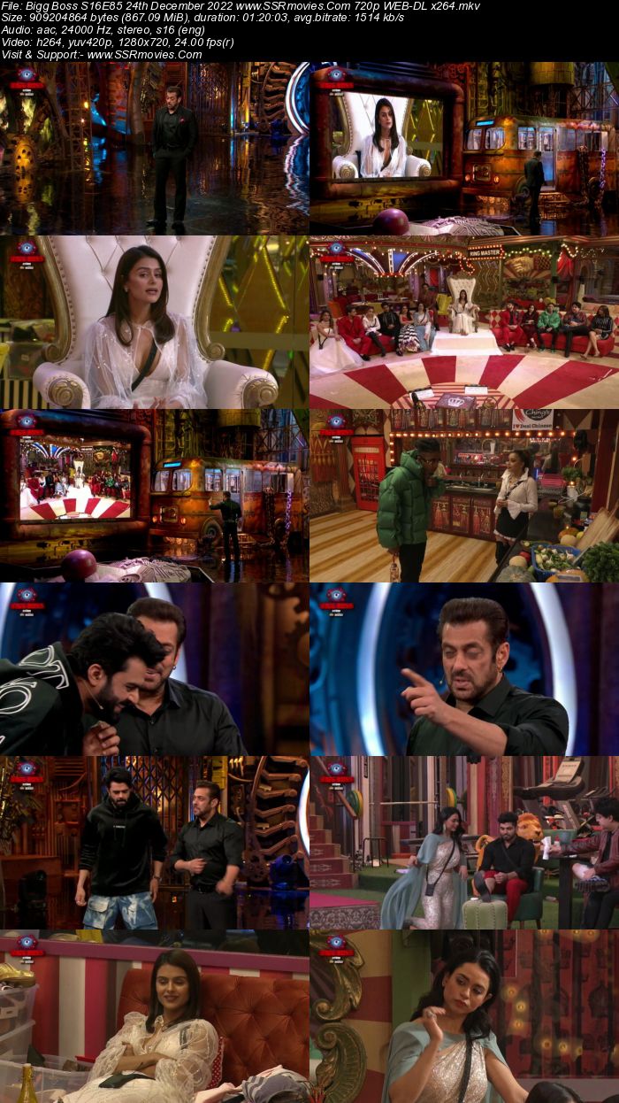 Bigg Boss S16E85 24th December 2022 720p 480p WEB-DL x264 300MB Download