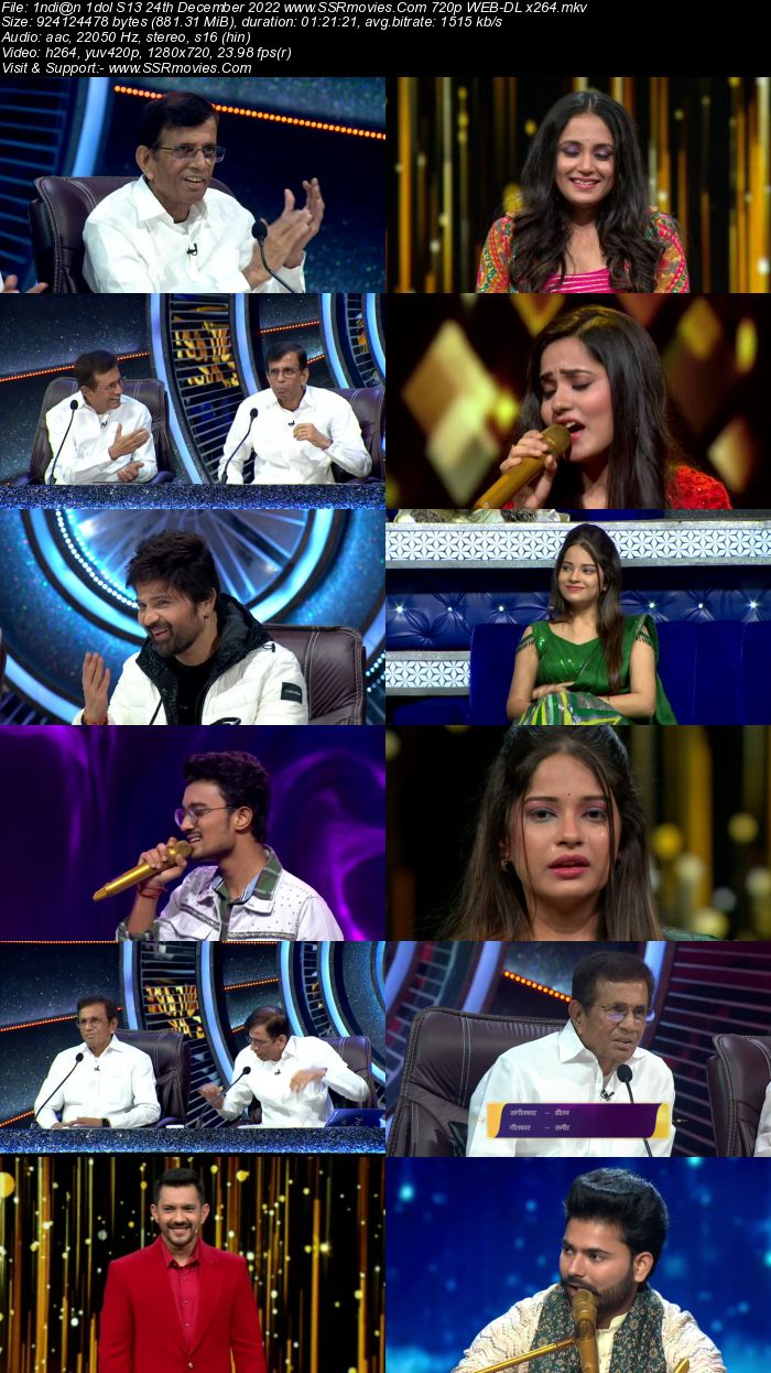 Indian Idol S13 24th December 2022 720p 480p WEB-DL x264 300MB Download