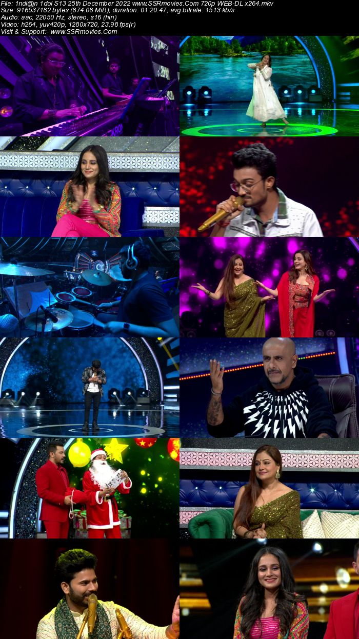Indian Idol S13 25th December 2022 720p 480p WEB-DL x264 300MB Download
