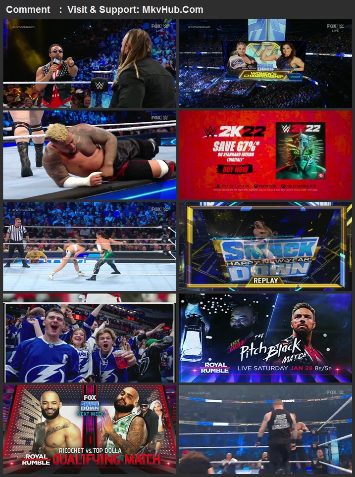 WWE Friday Night SmackDown 30th December 2022 720p WEBRip x264 850MB Download