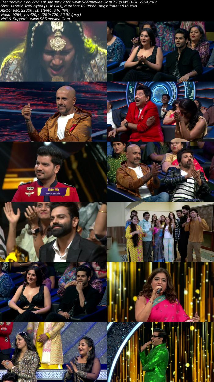 Indian Idol S13 1st January 2022 720p 480p WEB-DL x264 300MB Download
