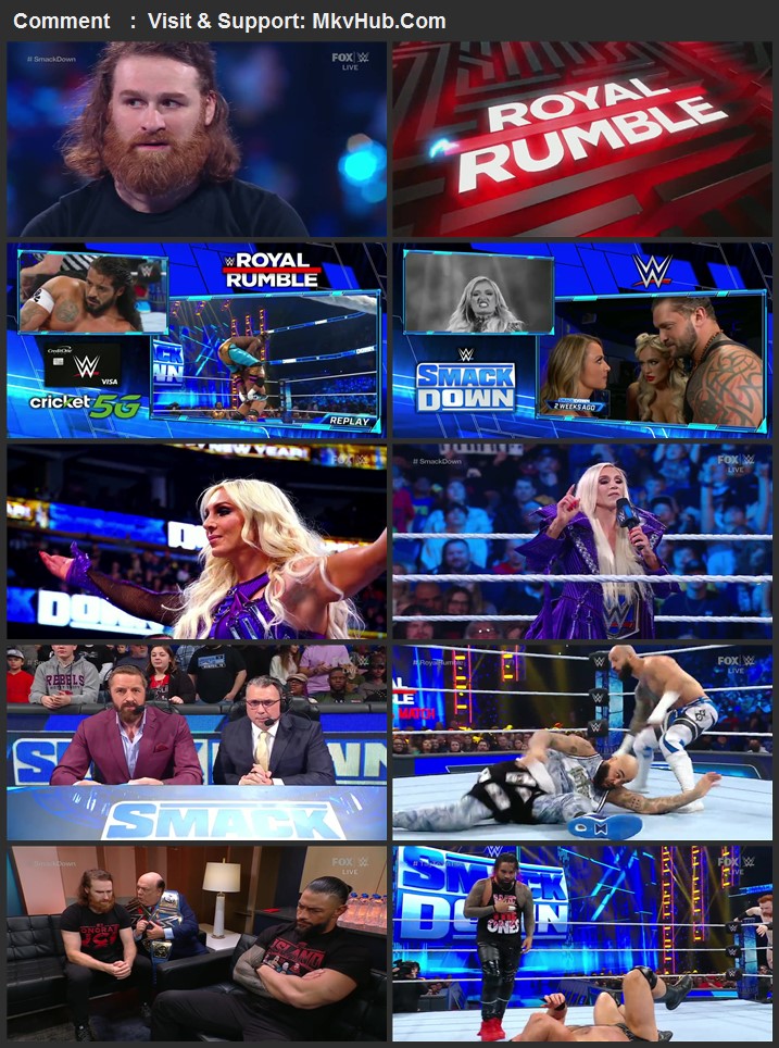 WWE Friday Night SmackDown 6th January 2023 720p WEBRip x264 850MB Download