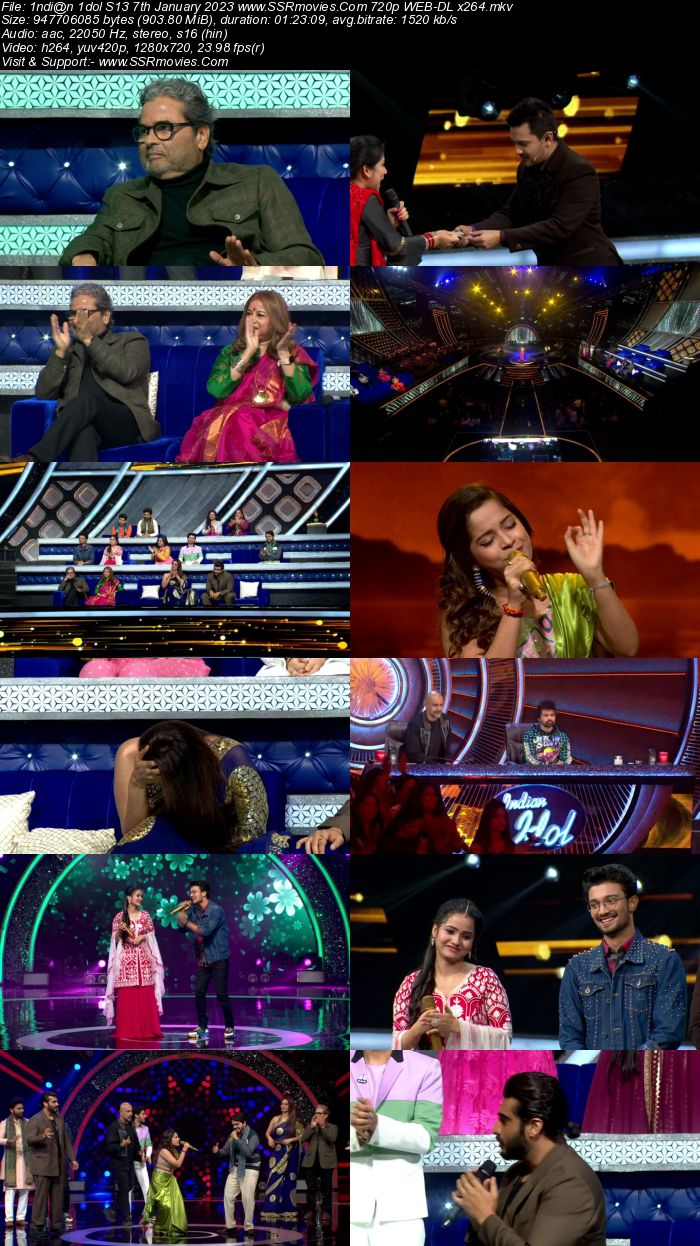 Indian Idol S13 7th January 2023 720p 480p WEB-DL x264 300MB Download