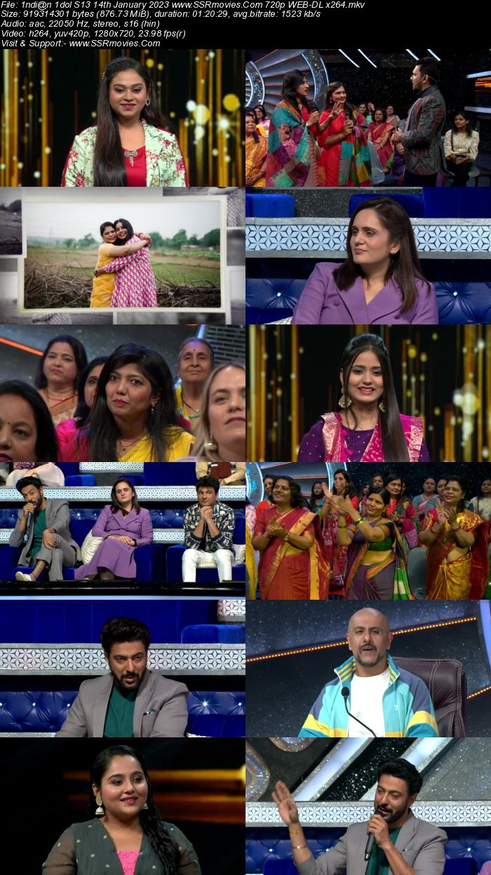 Indian Idol S13 14th January 2023 720p 480p WEB-DL x264 300MB Download