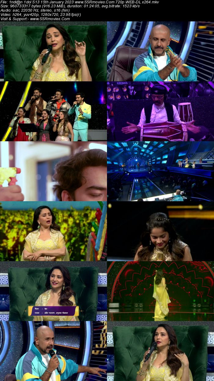 Indian Idol S13 15th January 2023 720p 480p WEB-DL x264 300MB Download