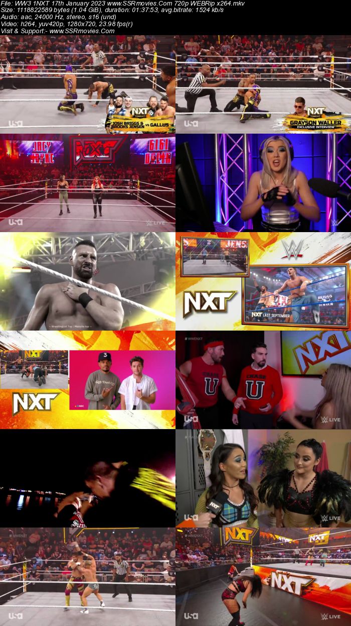 WWE NXT 2.0 17th January 2023 720p 480p HDTV x264 400MB Download