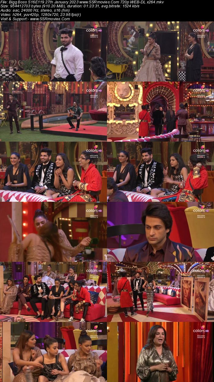 Bigg Boss S16E119 27th January 2023 720p 480p WEB-DL x264 300MB Download