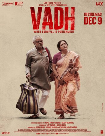 Vadh 2022 NF Hindi ORG 1080p 720p 480p WEB-DL x264 ESubs Full Movie Download