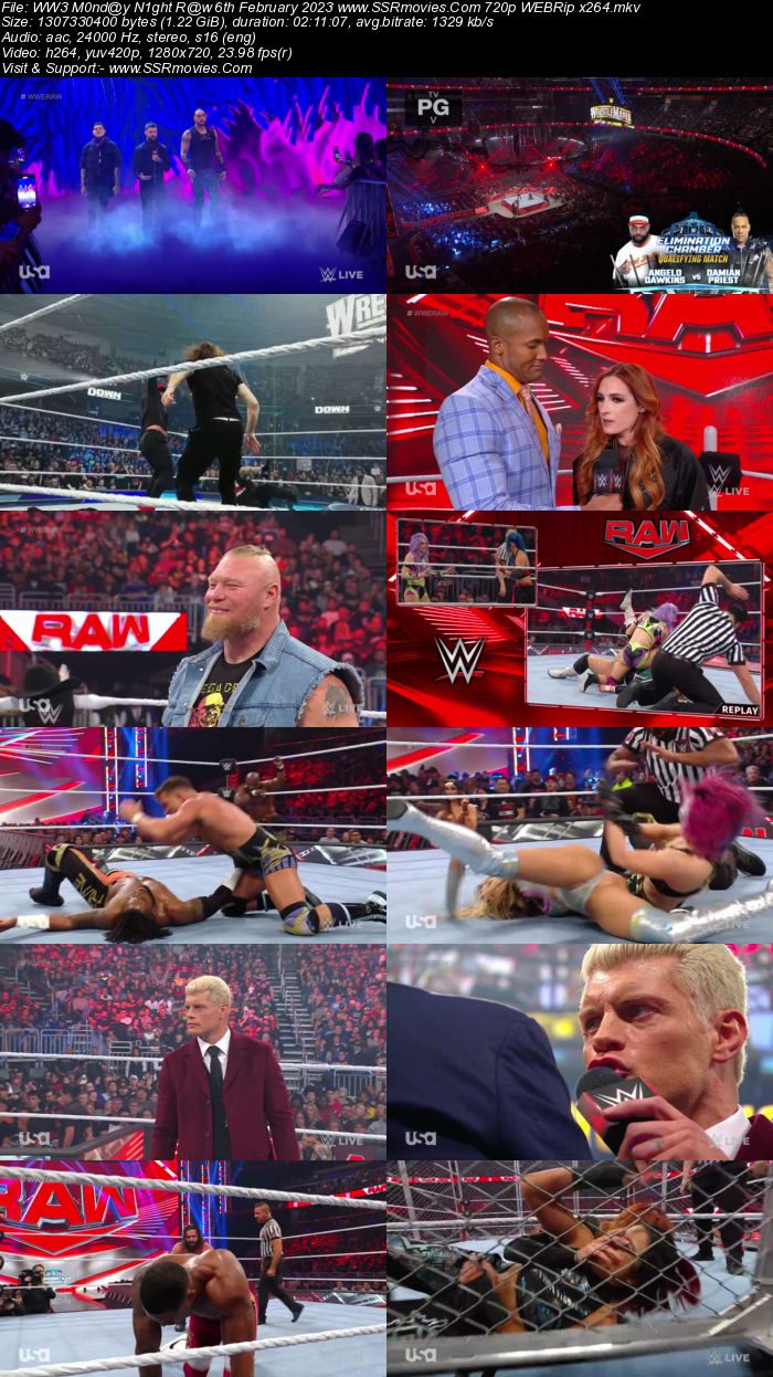 WWE Monday Night Raw 6th February 2023 720p 480p WEB-DL x264 Download