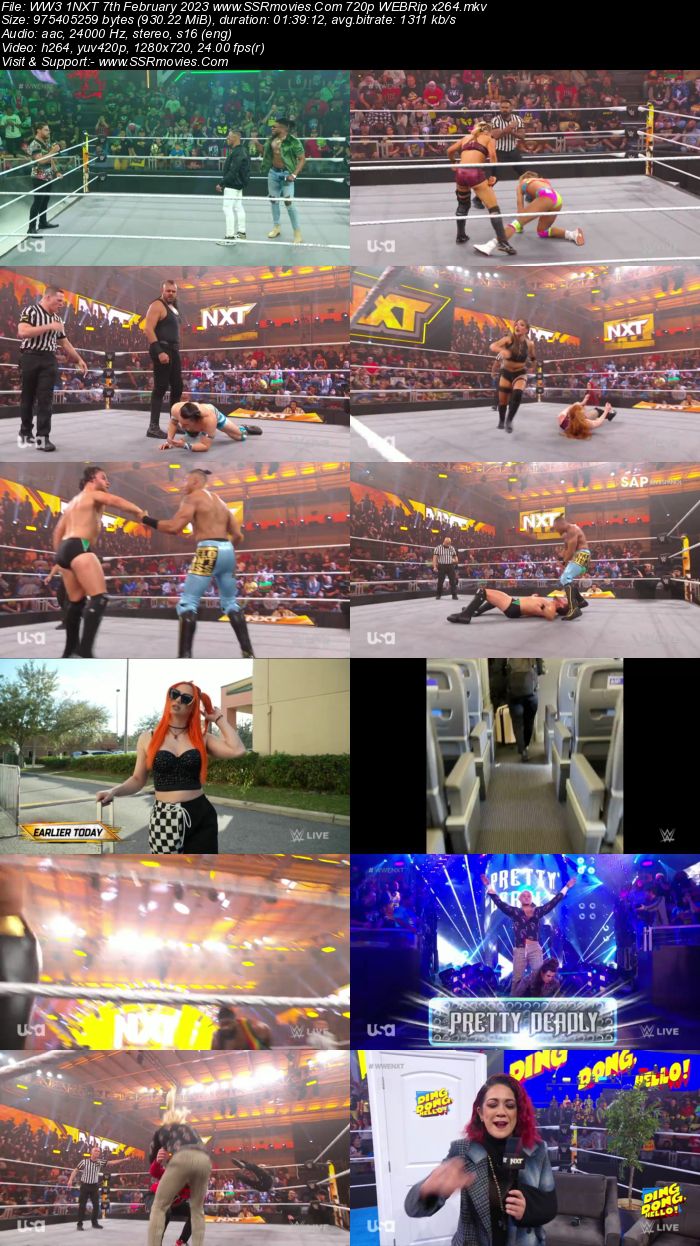 WWE NXT 2.0 7th February 2023 720p 480p HDTV x264 400MB Download