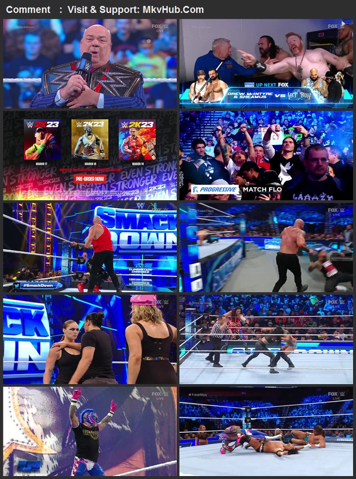 WWE Friday Night SmackDown 10th February 2023 720p WEBRip x264 850MB Download