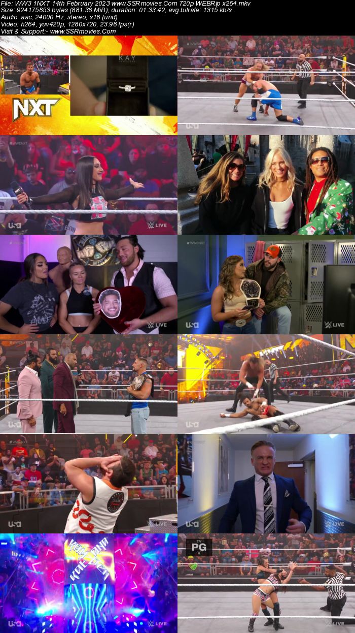 WWE NXT 2.0 14th February 2023 720p 480p HDTV x264 400MB Download