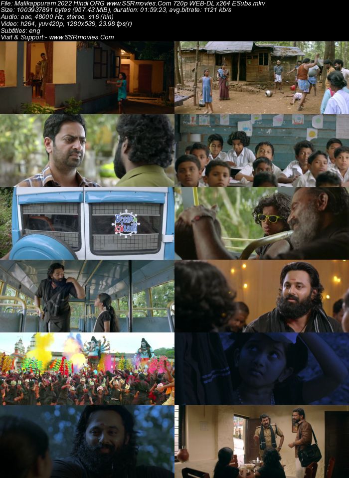 Malikappuram 2022 Hindi ORG 1080p 720p 480p WEB-DL x264 ESubs Full Movie Download