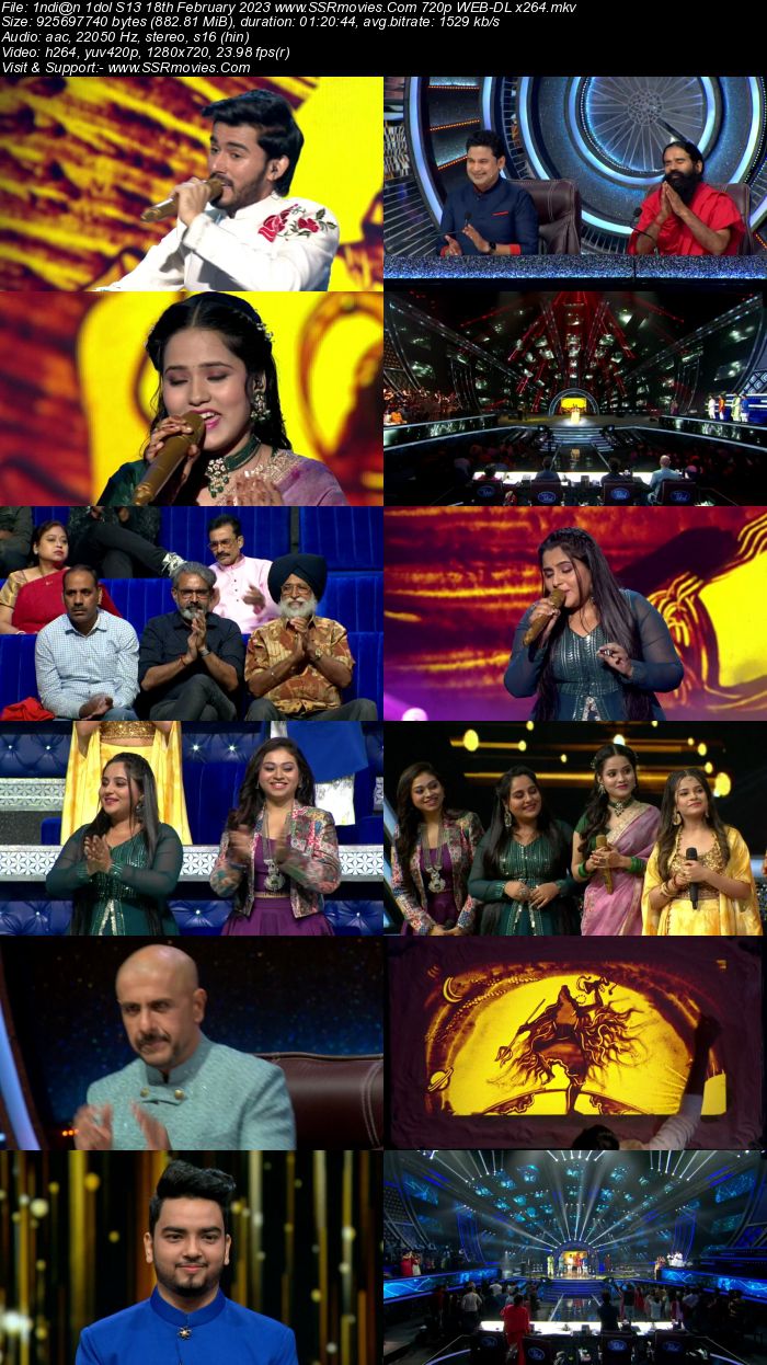 Indian Idol S13 18th February 2023 720p 480p WEB-DL x264 350MB Download